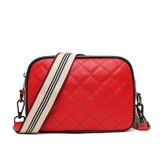 The Lux Quilted Crossover Red