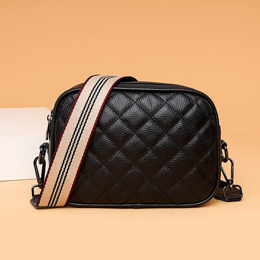 The Lux Quilted Crossover Black