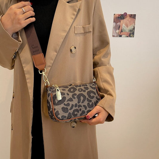 Leopard Print Crossbody Bag